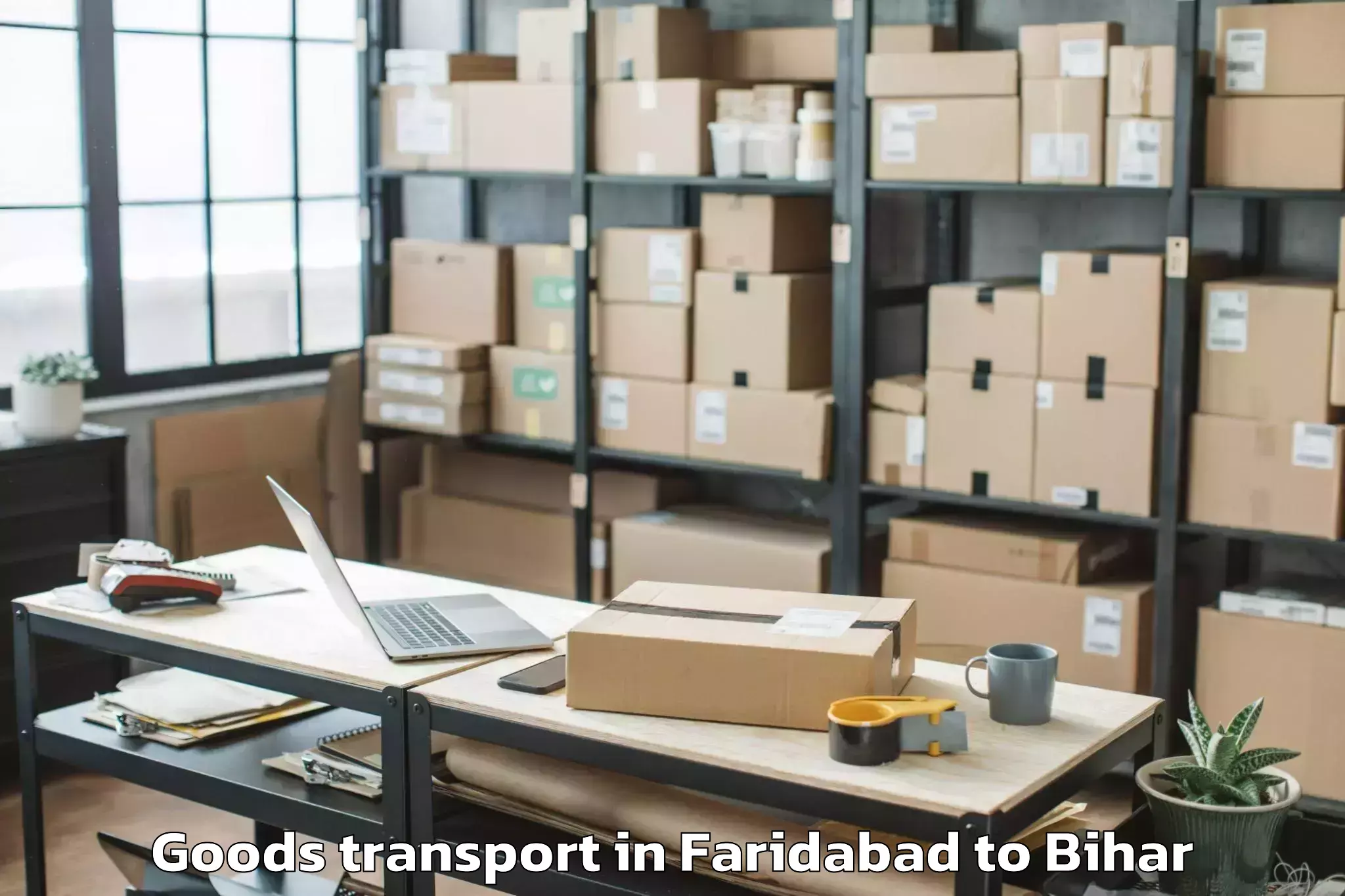 Book Faridabad to Katoria Goods Transport